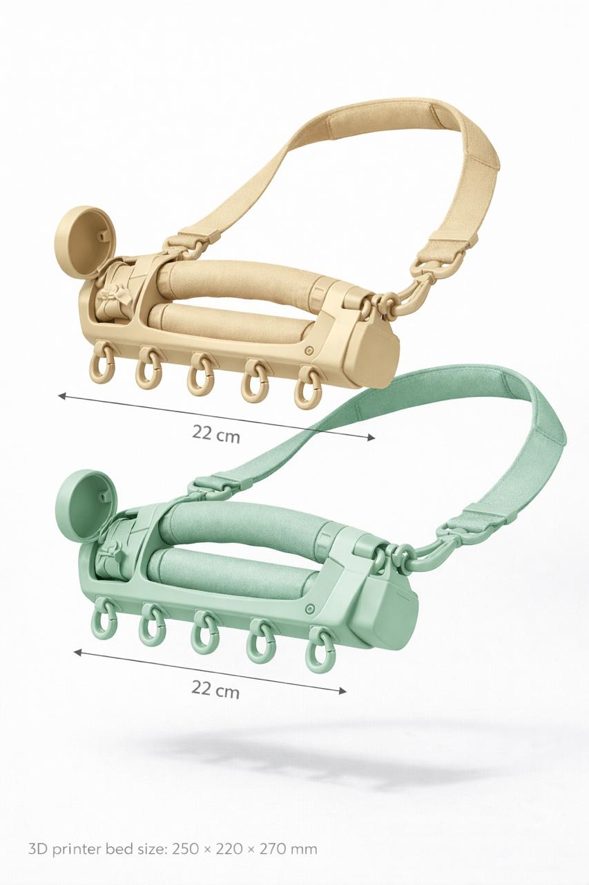 FoldPack Handle – Ergonomic Grocery Load Distribution Product
